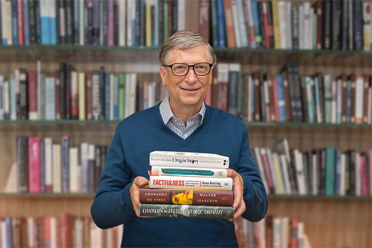 Foto Factfulness di Hans Rosling Bill Gates